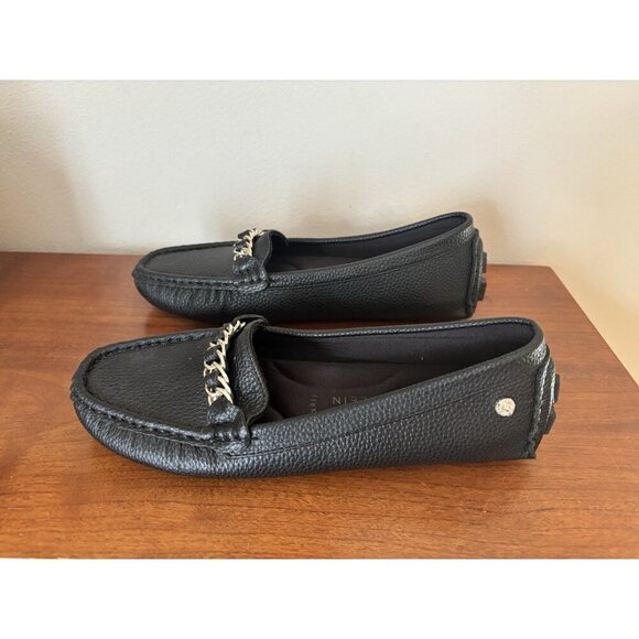 Anne Klein AK Size 6M Chain Loafer iflex Comfort Slip On Black Flats Shoes - Picture 5 of 9